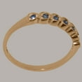 thumbnail image 4 of LBG British Made 10k Rose Gold Natural Sapphire Womens Promise Ring - 33 size options - Size 4.5, 4 of 9