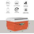 thumbnail image 5 of Pinnacle Portable Picnic Cooler 4.5 L Hard Insulated Coolbox with Handle – Orange, 5 of 7