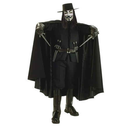 V for Vendetta Grand Heritage Adult Halloween Costume, Size: Men's - One Size
