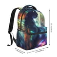 thumbnail image 2 of Easygdp Cosmic Cat In Window Mochila Ergonómica Versátil para Laptop - Múltiples Bolsillos, Correas Ajustables, Unisex para Escuela, Viajes y Actividades al Aire Libre-One Size, 2 of 5