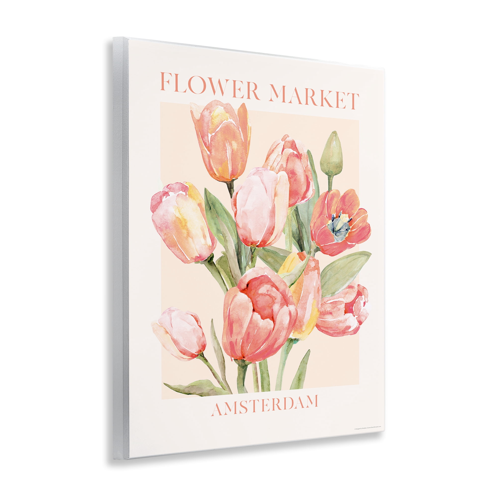 Stupell Industries Amsterdam Flower Market Plants & Flowers Painting Unframed Art Print Wall Art, 11 x 14
