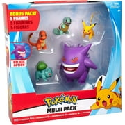 Pokemon Bulbasaur and Gengar Action Figure Sets, 5 Pieces