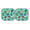 thumbnail image 7 of Naloa Multicolored Butterflies 2 Piece Foldable Car Sun Shades, Car Windshield Sunshade, Front Window Sunshade for Car, Truck, SUV - Small, 7 of 7