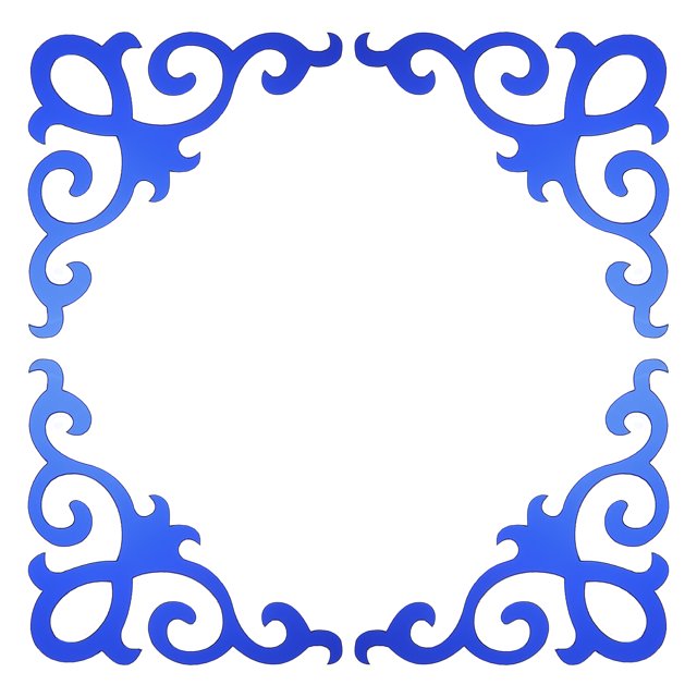 Uxcell 8 piezas de calcomanías de espejo autoadhesivas para el hogar, azul oscuro (20x20cm)