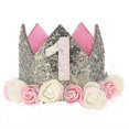 thumbnail image 1 of Baby Princess Tiara Crown, Baby Birthday Hat, 1 of 4