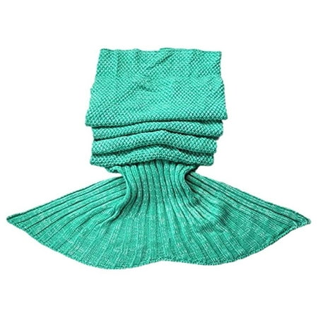 - KingMys Mermaid Tail Crochet Knitting, Best Birthday Christmas Gift, Handmade Living Room Sleeping Blanket