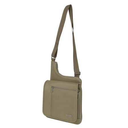 Travelon Large Messenger-Style Shoulder Bag, Sand