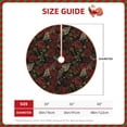 thumbnail image 3 of KLL Fishbone Rose Christmas Tree Skirt 30" ,Party Decorations Farmhouse for Christmas Decorations Holiday Party, 3 of 6