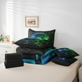 thumbnail image 4 of Erosebridal 7Pcs Race Car Kids Bedding Set for Boys,King Size Comforter Set with Sheets and Pillowcase,7Pcs Bed in a Bag,Neon Honeycomb Children Bed Set,Racing Car Comforter, 4 of 5