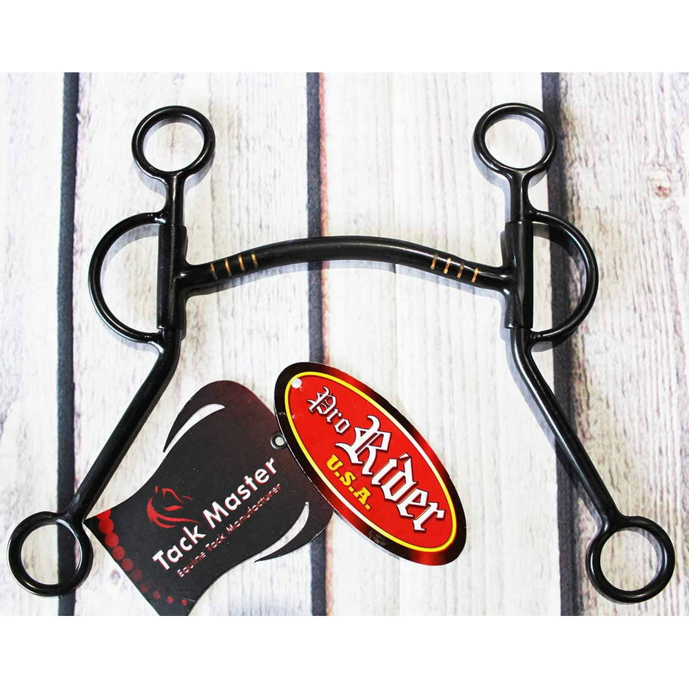 Training Loomis shank Mullen with Copper Inlay 8" Cheek 5" Mouth Horse BIT 3575