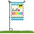 thumbnail image 5 of Hello Summer Garden Flag Sun Blue Waves Watermelon Ice Cream Garden Flag 28x40 inch Double Sided Small Burlap Yard Flag Vertical Seasonal Farmhouse Wedding Yard Outside Decorations, 5 of 6