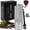Silver, variant on Manual Coffee Grinder Gift Box Detachable Stainless Steel Conical Burr Aluminum Coffee Bean Grinder with 25 Grinding Settings Cleaning Brush Grindable Espresso Moka Pot for Camping Black