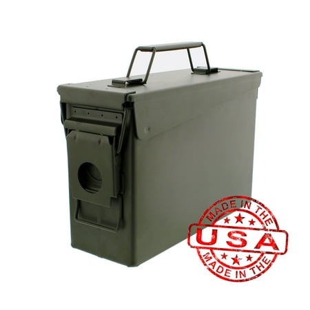 Battle Steel Tactical .30 Cal Metal American Made Military GI Ammo Can (Best 30 30 Ammo For Marlin 336)