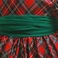 thumbnail image 6 of YunPes Girls Christmas Bubble Sleeve Red Green Sequins Christmas Dress COS Santa Dress Mesh Dress Plaid for Girls, 6 of 7