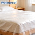 thumbnail image 4 of 2Pcs Disposable Clear Furniture Covers, Thickened Waterproof Dust Proof Bags, Heavy Duty Plastic Mattress Sofa Protectors, Moving & Renovation Supplies,Transparent Storage Covers for Tables Wardrobes, 4 of 7