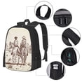 thumbnail image 4 of Daiia Cowboys Riding Horses Backpack for Men and Women -Durable Backpack Large Capacity, Water-Resistant Bag with Adjustable Straps and Laptop Compartment, 4 of 9