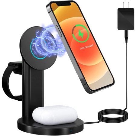 3 in 1 Magnetic Wireless Charger, Fast Wireless Charging Station