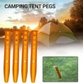 thumbnail image 4 of 6Pcs Snow and Sand Tent Stakes Pegs Aluminum Alloy U-Shaped Nails for Camping Hiking Backpacking, 4 of 10