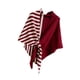thumbnail image 4 of Chal de rayas triangulares para mujer, acogedor, informal, de fácil cuidado, cálido, con lazo para vestidos rojo, 4 of 7