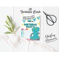 thumbnail image 3 of Darling Souvenir White Birthday Invitation Card 28 Pcs Fill or Write In Blank Invites Printable Party Supplies 5 x 7 Inches, 3 of 5