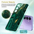 thumbnail image 2 of CASEFIV Shockproof Back Cover Cell Phone Case with Samsung Galaxy S24 Plus, Green Glitter, 2 of 8