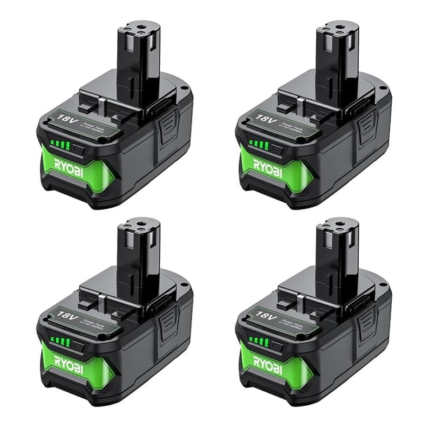 Batería Recargable de Iones de Litio de 4 Pzas 18V 6.0Ah, Herramienta Eléctrica Inalámbrica Ryobi ONE+ BPL1820 P108 P109 P106 P104 P103 RB18L50 RB18L40