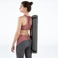thumbnail image 3 of Graflsoa Waterproof Yoga Mat Backpack with Adjustable Strap, Durable Polyester Crossbody Bag for Gym & Studio, Solid Grey Design, Zipper Closure, Unisex Adult Accessory, 3 of 6