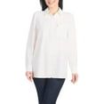 thumbnail image 2 of Hilary Radley Womans Button-up Shirt Pocket Top, Ivory Size XL, 2 of 4