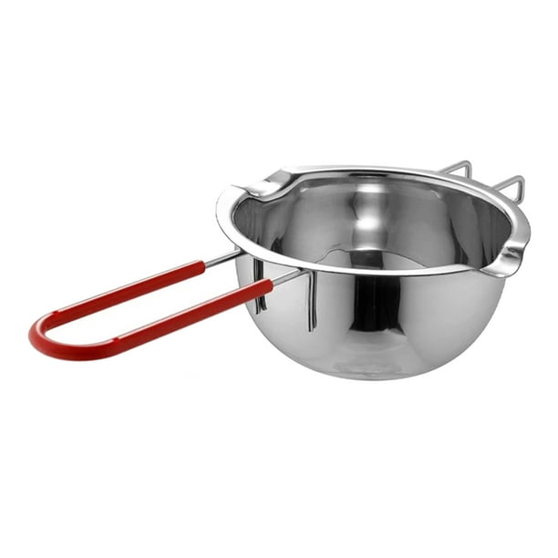 Olla para derretir chocolate, fabricación de velas, recipiente para leche, caldera, olla para hacer jabón, cera Mango rojo