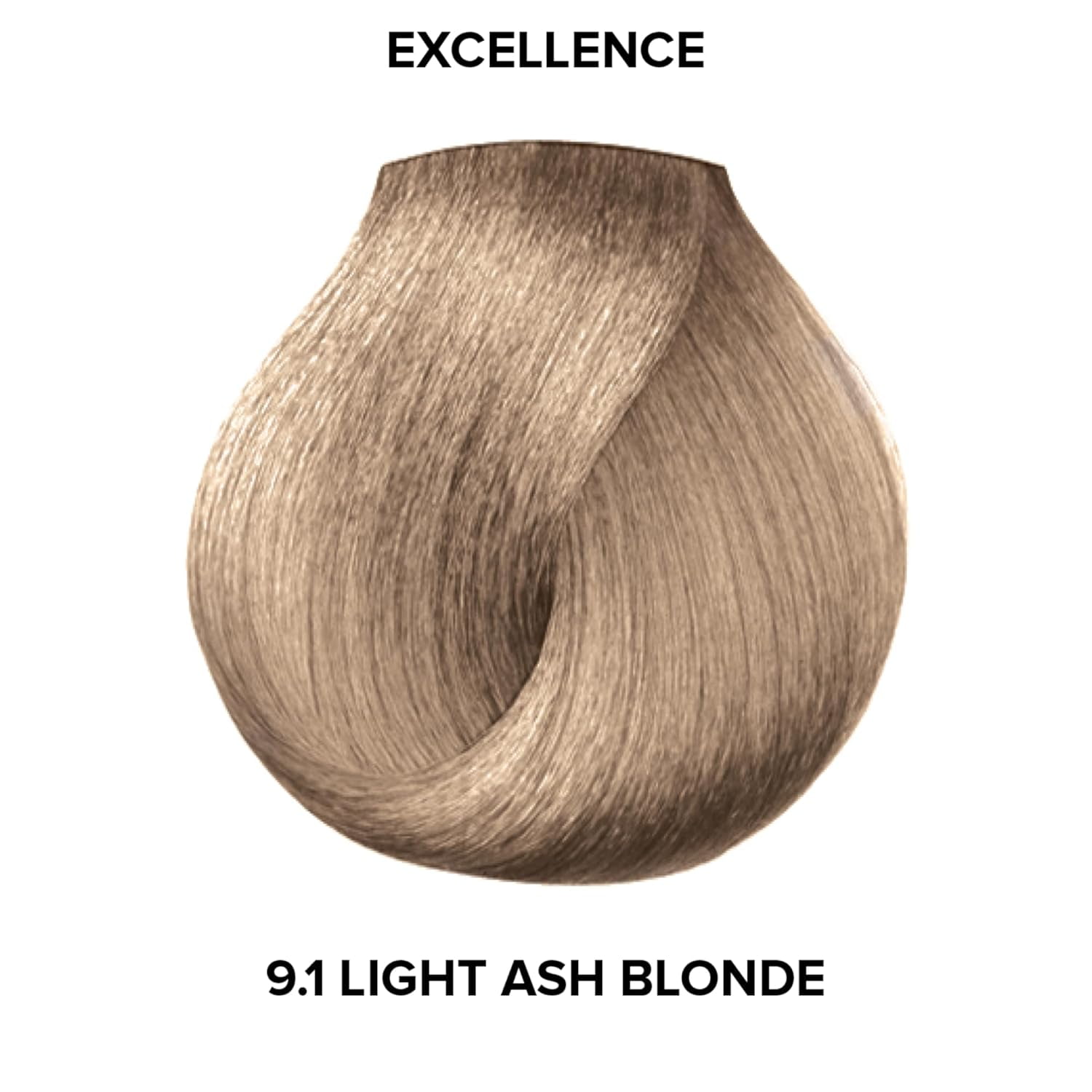 Loreal Excellence Creme Color #9.1 Light Ash Blonde, 1.74 oz, 6 pack