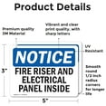 thumbnail image 2 of (2 Pack) Fire Riser And Electrical Panel Inside OSHA Notice Sign, 2 of 7