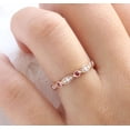 thumbnail image 3 of Ruby CZ Diamond Engagement Ring Bridal Band Ring Anniversary Gift 925 Sterling Silver Rose Gold Plated Gemstone Jewelry For Women Gift, 3 of 5