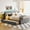 Gray + Fleece + Full, variant on [Luckynote]Teddy Fleece Full Size Upholstered Platform Bed, Twin Size Trundle, Beige