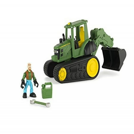 Ertl John Deere Gear Force Tracked Tractor With (Best Backhoe Attachment For Tractor)
