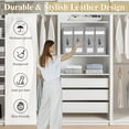 thumbnail image 5 of CyanCloud 2 Bed Sheet Organizers, Organizer Beddings 2 Pack (Queen & King Size), Under Bed Storage with Window Handle, Closet Organizer Storage for Bedding Blanket Duvet Covers, 5 of 12