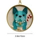 thumbnail image 3 of Adorno navideño de cristal con forma de perro de la costa, adorno navideño de cristal con forma de perro, decoración navideña de estilo costero, material de cristal duradero, base de metal,, 3 of 9