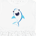 thumbnail image 4 of Inktastic Cute Shark, Little Shark, Blue Shark, Sea Animal Girls Toddler Dress, 4 of 5