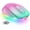 cyan-pink, variant on Rechargeable Wireless Mouse -Light Up Mouse for Laptop, Small Cordless Mice with Quiet Click & LED Lights for Kids' Chromebook, Windows, Mac PC Computer - Black