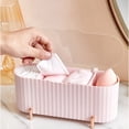 thumbnail image 3 of Cotton Pad Storage Box Multi-purpose Dust-proof with Transparent Lid Desktop Make Up Dental Floss Container for Living Room, 3 of 8