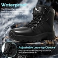 thumbnail image 4 of MeMoride Men's Waterproof Hiking Boots Non-Slip Lightweight Mid Ankle Outdoor Work Trekking Shoes, 4 of 7