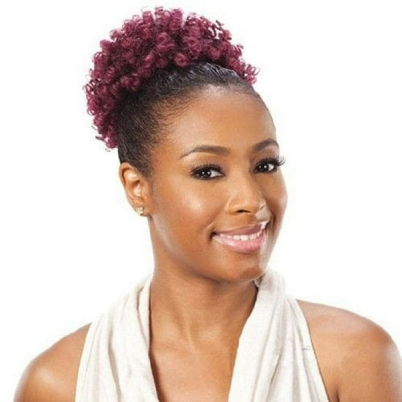 AFRO PUNK MEDIUM (1 Jet Black) - Shake N Go Equal Drawstring Ponytail