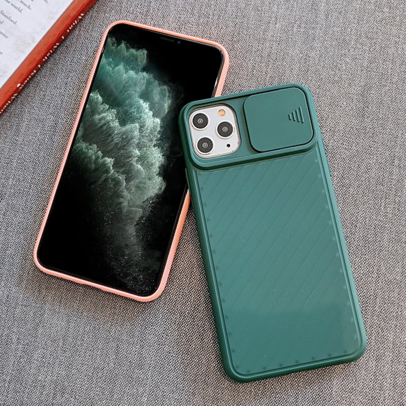 Slide Camera Lens Protector Phone Case For iPhone 11 Pro Max Soft