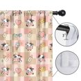 thumbnail image 4 of Blackout Kids Curtains,Beige Cow Checker Pattern Childrens Insulated Curtains Set Of 2,Bedroom Essentials,Toddler Room Decor 42x84in(106x213cm), 4 of 5