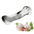 thumbnail image 2 of PASILI Garlic Press Rocker, Stainless Steel Garlic Crusher Chopper Squeezer Slicer, 2 of 7