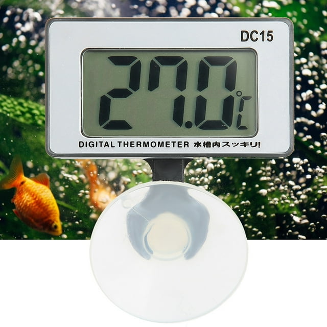 Termómetro de Acuario, Termómetro Conveniente, Taza de Succio de Plástico para Uso Interno de Uso Al Aire Libre.