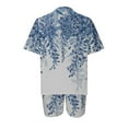 thumbnail image 5 of Ensembles pour Femmes 2 Pcs Tenues Mode Col Rond Blouse Manches Courtes Hauts Shorts Ensemble Décontracté Été 2 Pcs pour Femmes en Solde, 5 of 5
