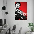 thumbnail image 6 of Al Pacino Scarface Movie Wall Art Poster Scroll Canvas Painting Picture Living Room Decor Home 24x36inch(60x90cm), 6 of 6