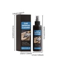 thumbnail image 2 of Car Interior Cleaner 100ml Seat Dashboard Stain Remover Spray, Leather Fabric Plastic Safe Cleaning Brightening Deodorizing Formula for Car Interior Home Auto Detailing Use, 2 of 9