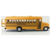 Kinsfun 6 Inch Yellow School Bus Diecast Model Play Vehicle, 3+ Yrs, 11.41 oz