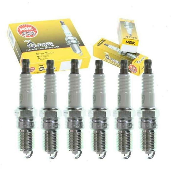 6 pc NGK G-Power Spark Plugs compatible with Ford Taurus 3.0L V6 1999-2006
